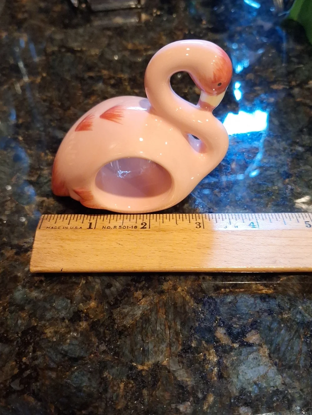 Set of 4 Pink Ceramic Flamingo Napkin Rings Home By Target